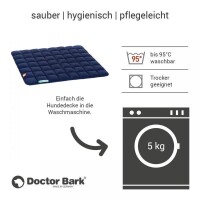 Doctor Bark® Hundesteppdecke - Königsblau - L 100 x 80cm