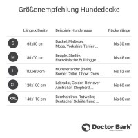 Doctor Bark® Hundesteppdecke - Schwarz - M 80 x 70cm