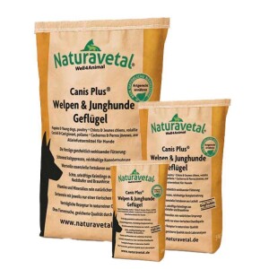 Naturavetal® Welpenfutter & Junghunde Geflügel -  kaltgepresst