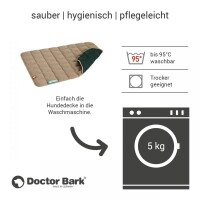 Doctor Bark® Hunde-Wendesteppdecke - Caramel-Moosgrün - XXL 140 x 110cm