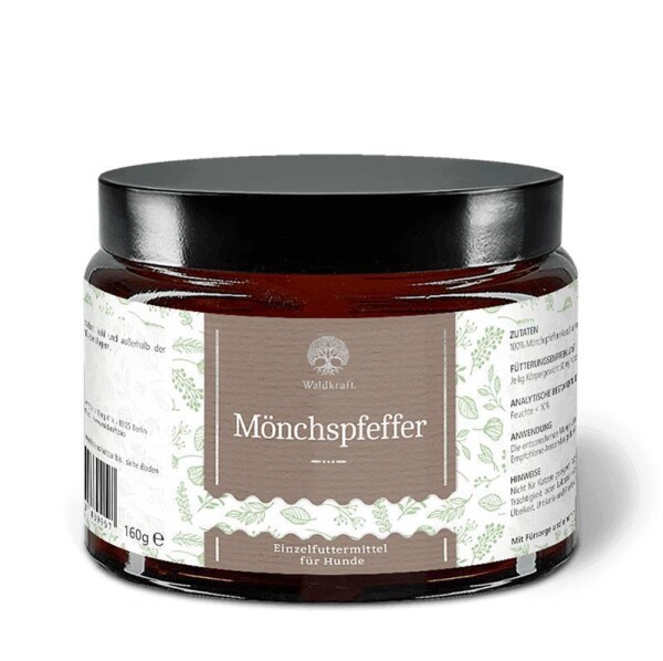 Waldkraft® Mönchspfeffer Pulver 160g - Glas