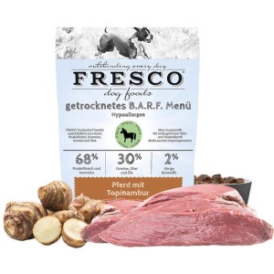 FRESCO Trockenbarf Pferd - Hypoallergen-Menü mit Topinambur